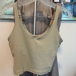 Lulu Lemon Green Women's Tank Top